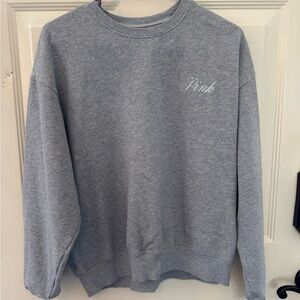 PINK Victoria's Secret Heather Gray Crewneck Sweater
